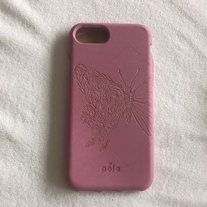 Pink Butterfly Pela Case iPhone 6/6s/7/8/SE